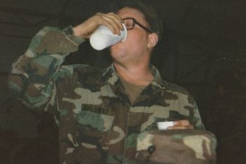 Wild drinking army guy!!
