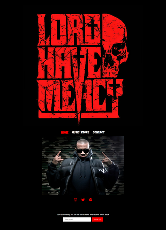 Lord Have Mercy, Chrissy Mac Media, music website, web design