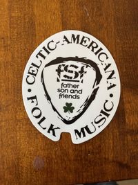 Celtic Americana Sticker (White)