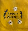 Large "Emmet Michael" Flower Decal