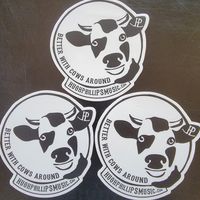Cows Around Decal Large