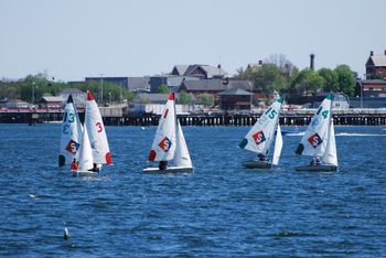 At Annapolis for national fleet race event
