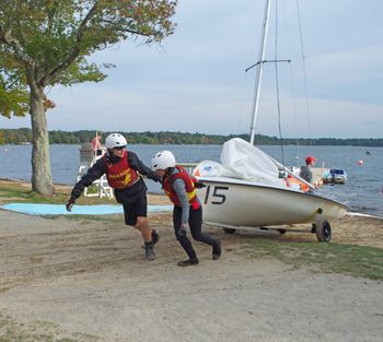 Launching and putting boats away
