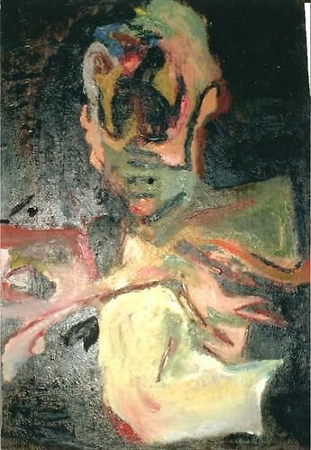Lifeline (no longer exists), 1998, oil on canvas, 29.5" x 43"
