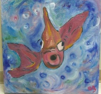 Red Fish, 2004, oil on canvas, 24" x 24"
