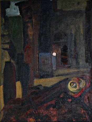 Dark Architectural, 1995, oil on canvas

