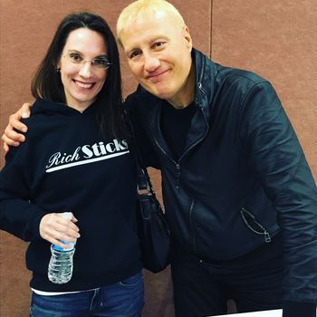 with Gregg Bissonette of David Lee Roth, etc.
