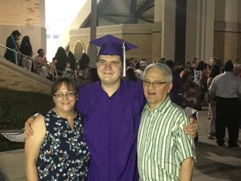 The graduate with his mom's parents!
