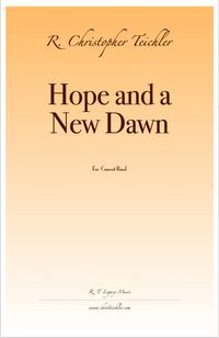 Hope and a New Dawn 11x17 Score (Full Score only, E-Print) 