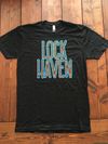 Lock Haven Text T-Shirt (Orange/Blue)