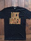Lock Haven Text T-Shirt (Red/Yellow)