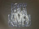 Lock Haven Text T-Shirt (Black/Navy)