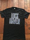 Lock Haven Text T-Shirt (Blue/White)