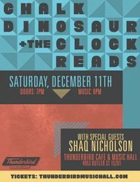 Chalk Dinosaur with Shaq Nicholson and The Clock Reads