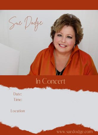 Sue Dodge Concert Poster