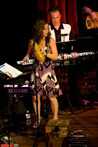 Sandy Cressman, voice and percussions and pianist Bob Karty
