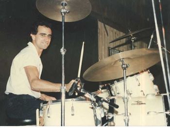 Happy Drumming at the Belly-up Tavern.
