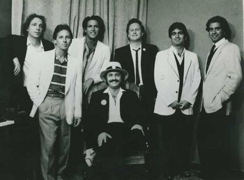 The King Biscuit Blues Band 1983-84.Lft.to Rt. Paul Cowie, Don Levine,Eric Lieberman, Ken Shoppmeyer (seated) Jonny Viau, George Matoian, Me.
