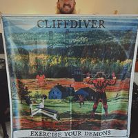 ‘EXERCISE YOUR DEMONS’ WALL FLAG