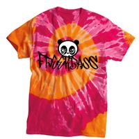 Freekbass Street Panda Tee - Fuchsia Tie Dye