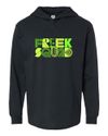 FREEK SQUAD - GLOW - Jersey Hoodie - BLACK