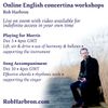 Online workshop - song accompaniment