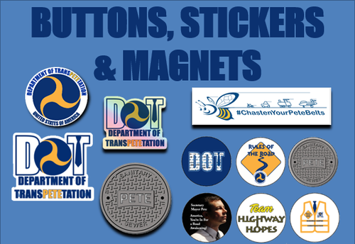 Click for All Buttons, Stickers & Magnets