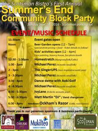 Scotsman Bistro Community Block Party
