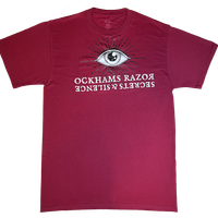 T-shirt - Secrets & Silence eye (Maroon)