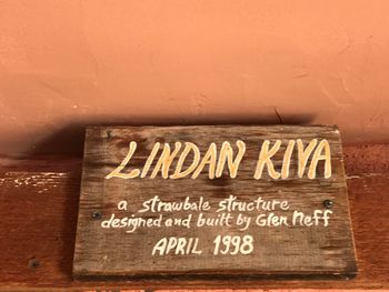 Lindan Kiva ( small round strawbale rental unit)
