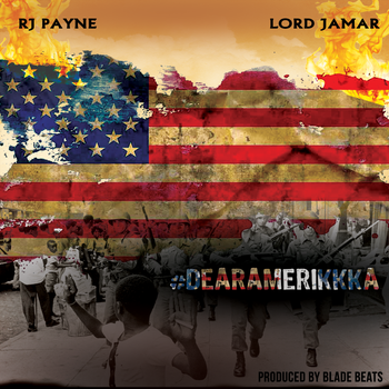 Cover art I designed for RJ Payne feat. Lord Jamar's single Dear Amerikka
