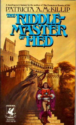 The first of Patricia McKillip's Riddle-Master Trilogy. In this world the riddles are "wisdom riddles" or "monk's riddles": questions about history requiring specialized knowledge.
