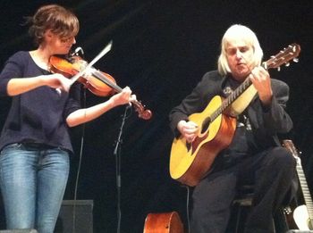 Rosie MacKenzie & Dave MacIsaac soundchecking (our East Coast special guests).
