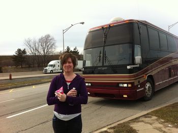Christine Bougie, en route to Greensboro, GA, March 2011
