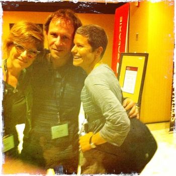 With Evalyn Parry & Erin Benjamin at the OCFF, October 2011, Niagara Falls

