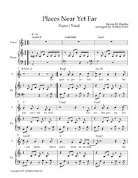 Places Near Yet Far Piano Vocal Sheet