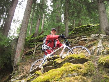 Mountain biking in Mayerhofen, Austria.
