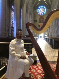 Yoga on the Labyrinth at Grace Cathedral