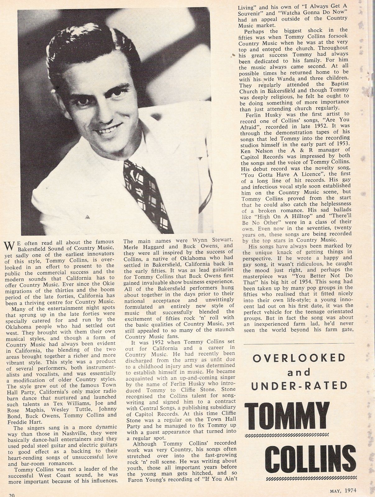 Alan Cackett - Tommy Collins