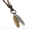 JACKD Double Feather Rock Necklace