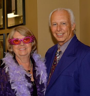Wacky co-hosts for the concert.- Joe and Carolyn Harley
