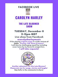 LATE BLOOMER SHOW #3  Couples Coping in COVID and  Christmas