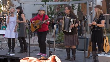 Carolyn sings The Spirit of the Famous 5 with Magnolia Buckskin.
