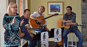 Pat introducing the songwriters for The Magpie Cafe!
