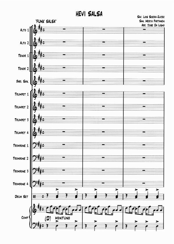 HeviSalsa Big Band arrangement (Score & Parts) pdf