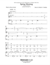 Spring Morning - SSAA Sheet Music