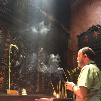 Temple blessings, Vietnam
