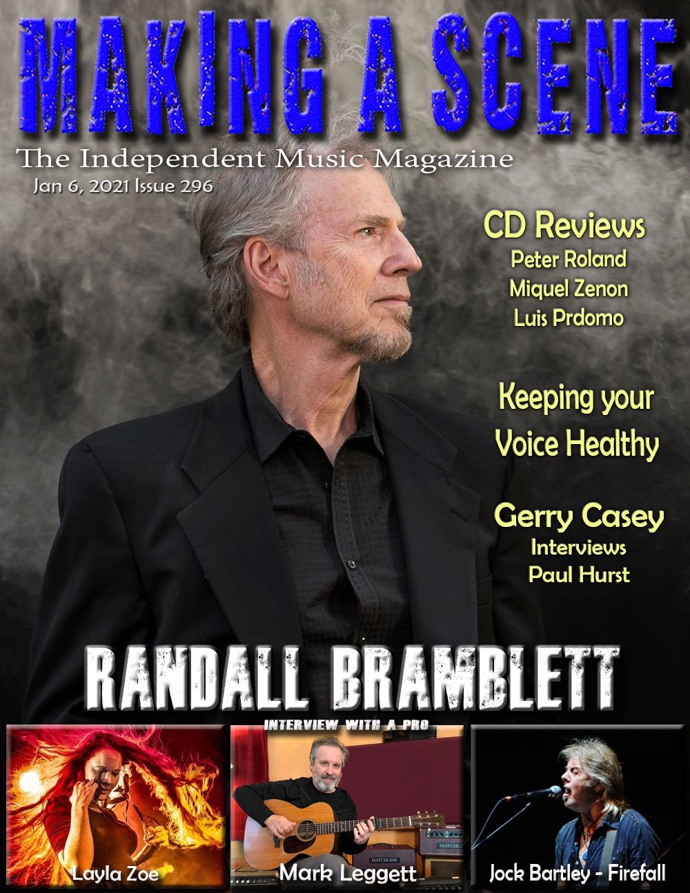 On the cover of Making A Scene Magazine