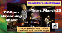Randall Bramblett Band streaming from Hendershots Coffee