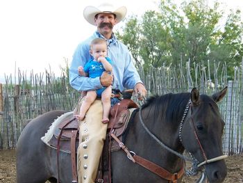 Me and Derek (HD) on the grulla filly.
